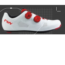 Zapatillas Northwave REVOLUTION Blanco-Rojo Fluo