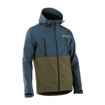 CHAQUETA NORTHWAVE EASY OUT SOFTSHELL AZUL-VERDE FOREST