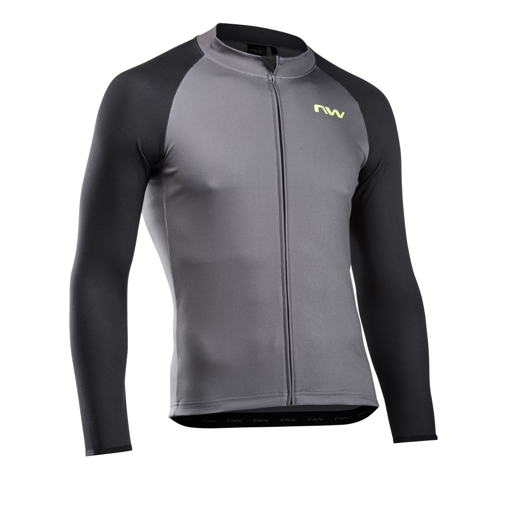 Maillot NORTHWAVE m/l BLADE 4 Gris Oscuro-Amarillo Fluo 2023-24