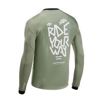 MAILLOT M/L NORTHWAVE SHARP VERDE COTTAGE-BLANCO 2025-26