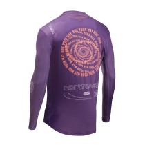 MAILLOT NORTHWAVE MANGA LARGA EDGE 2 MORADO OSCURO-NARANJA