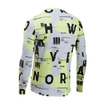 MAILLOT NORTHWAVE MANGA LARGA BOMB TYPE AMARILLO-GRIS CLARO