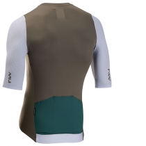 MAILLOT NORTHWAVE MANGA CORTA EXTREME EVO MARR�N-GRIS HIELO