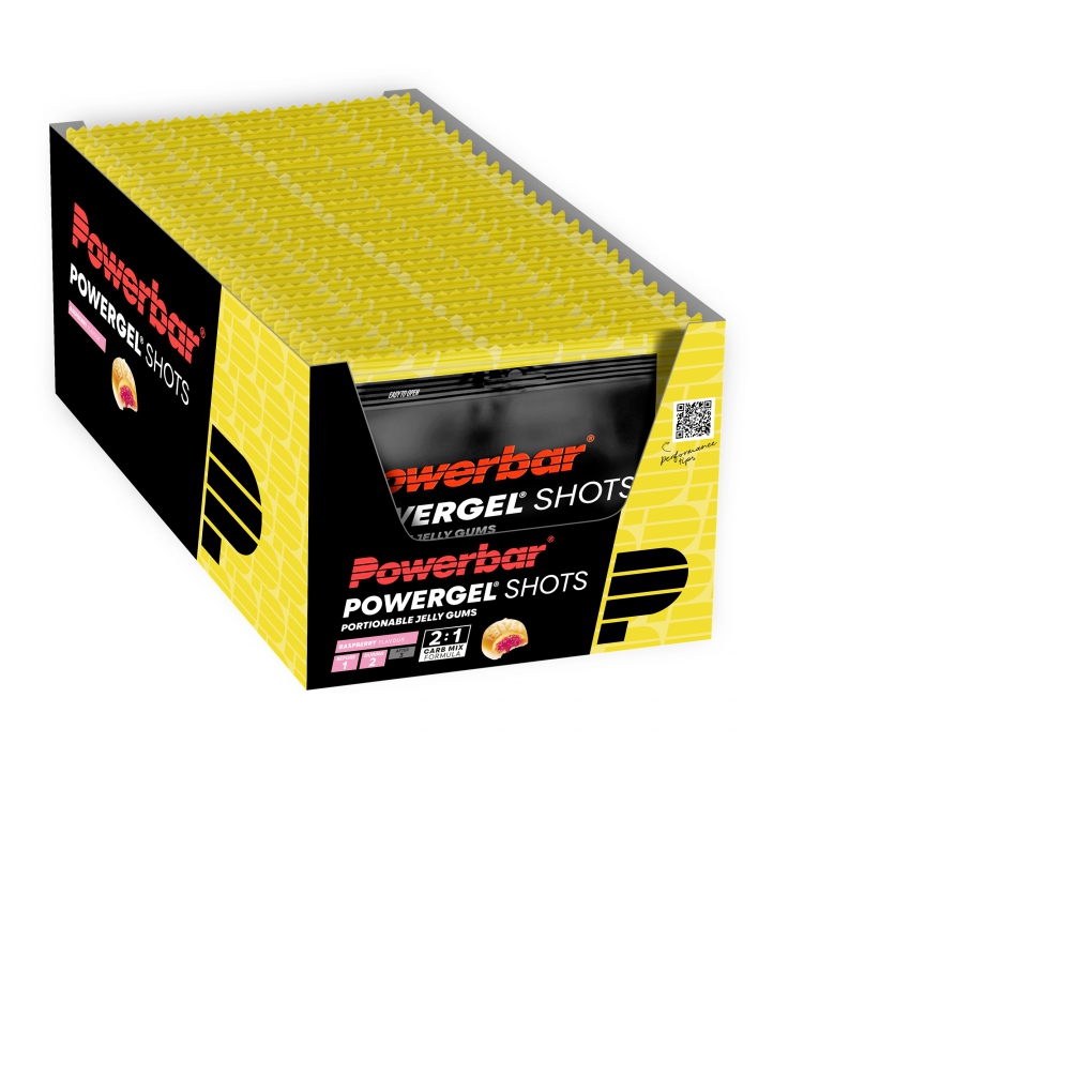 PowerBar PowerGel Shots Framboesa 24 unidades