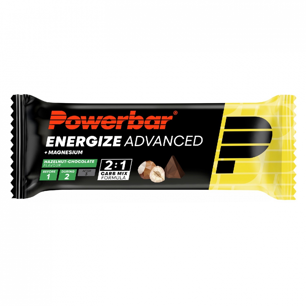 Barrita PowerBar Energize Advanced Choco Avellana 15 unidades