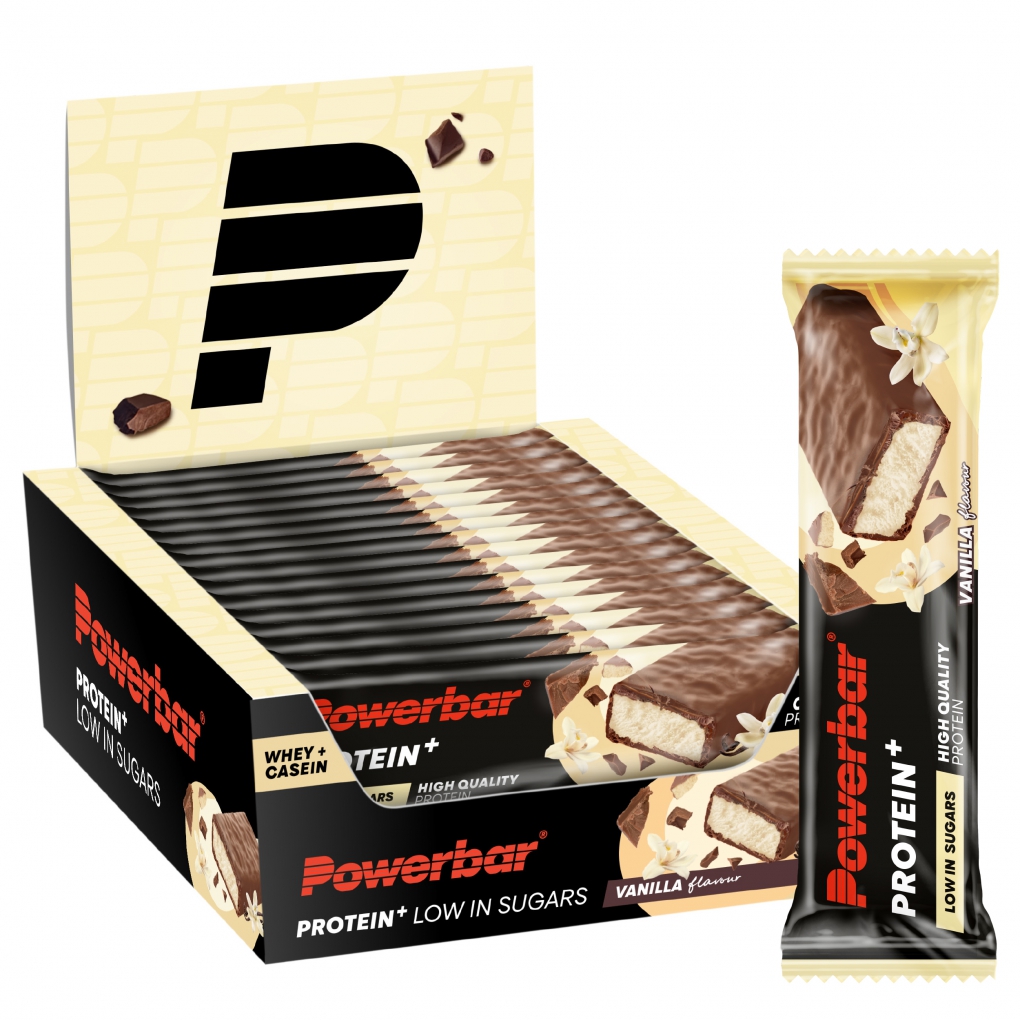 Barras PowerBar ProteinPlus Low Sugar Baunilha 30 unidades