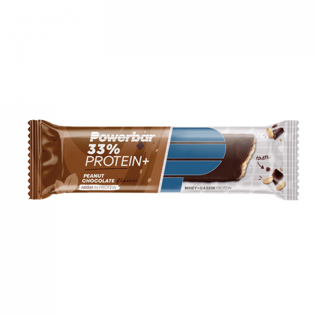 BarrasPowerBar ProteinPlus 33% Chocolate Amendoim 1 unidad