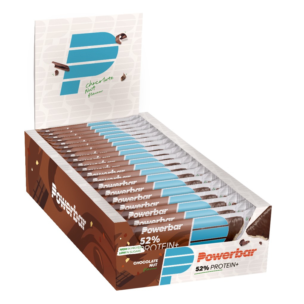 Barras PowerBar ProteinPlus 52% Chocolate 20 unidades