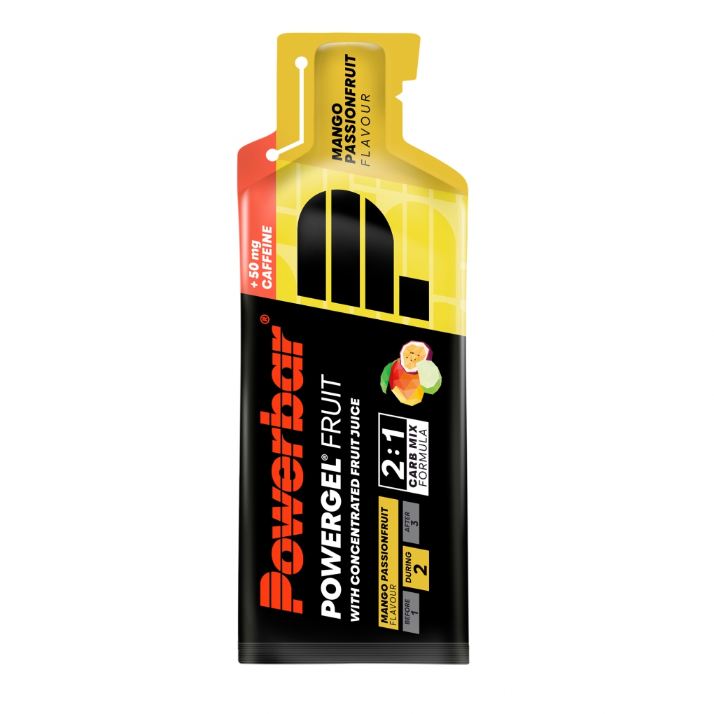 PowerBar PowerGel Mango Fruta de la Pasión Cafeína 1 unidad