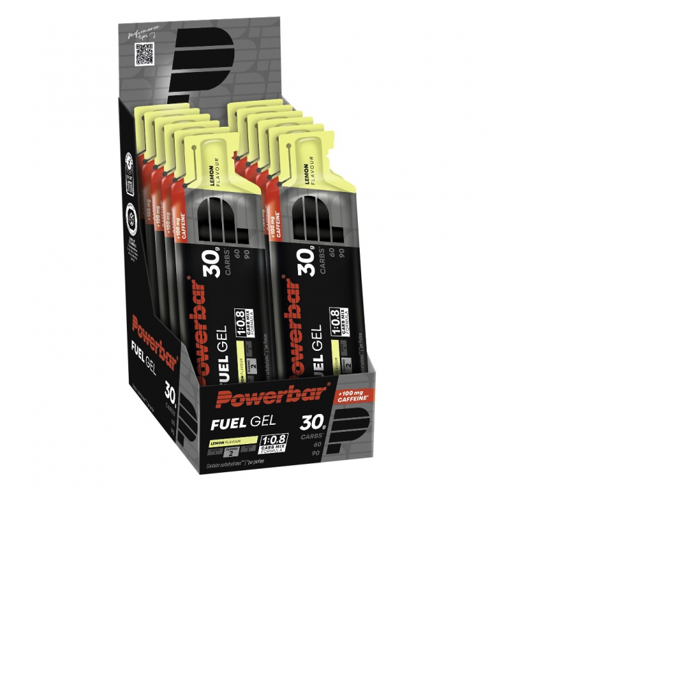 PowerBar Fuel Gel 30 Black Line Lim�n cafe�na 12 unidades