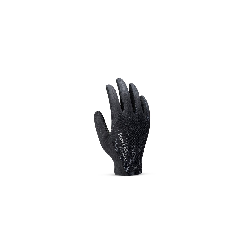 Guantes Roeckl Mittelberg Largo Negro Ahumado