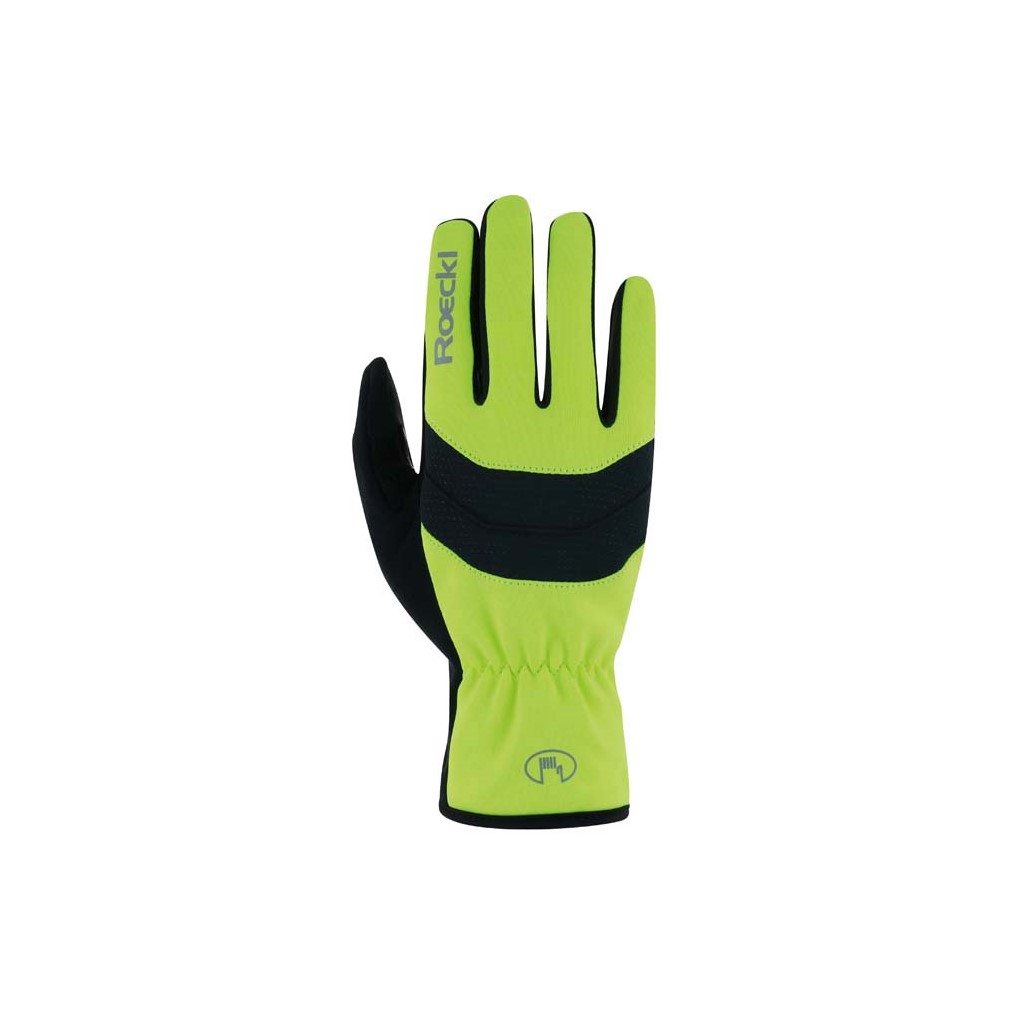 Guante Roeckl Raiano Windproof Amarillo Fluo