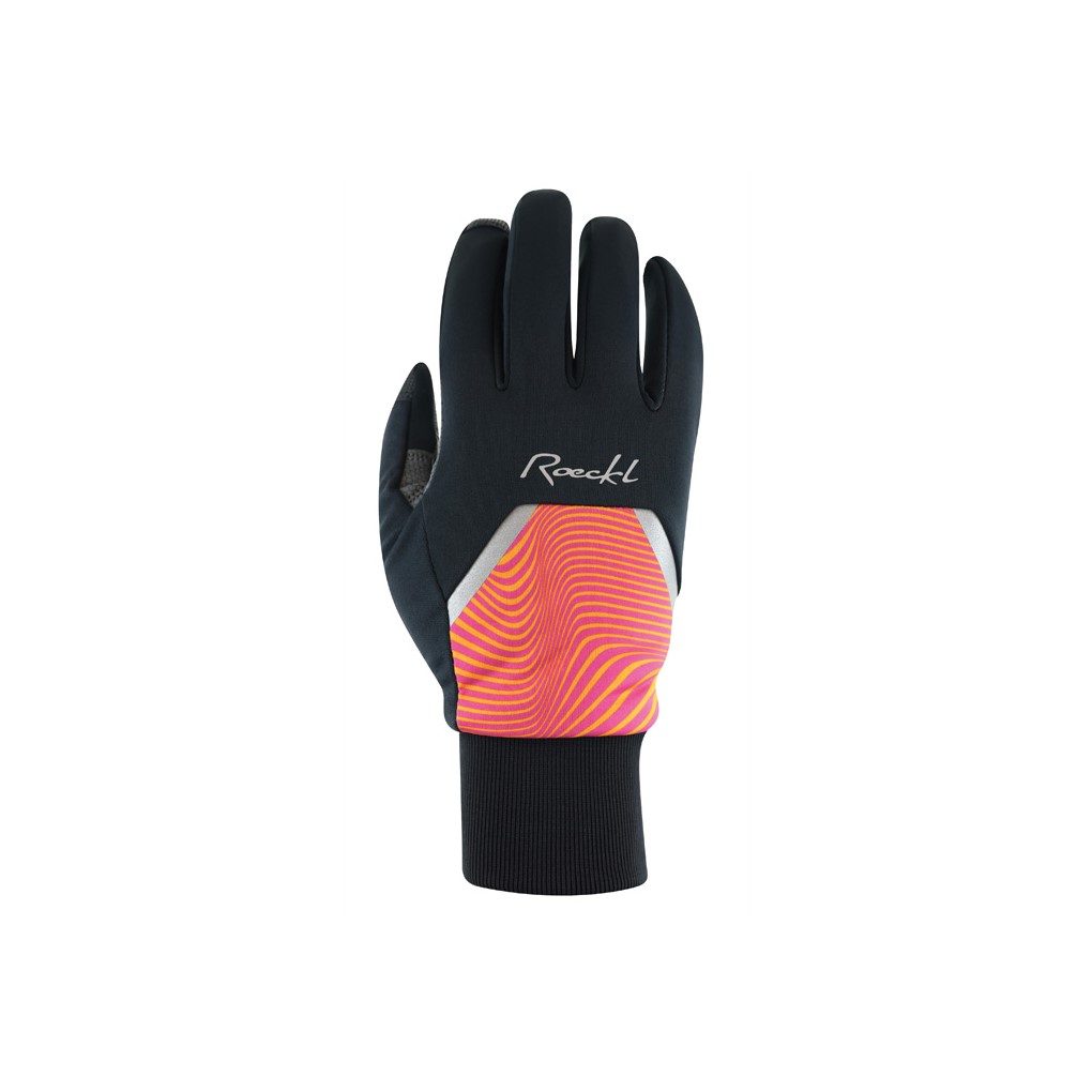 Guante Roeckl Wirsberg Ladies Negro-Naranja