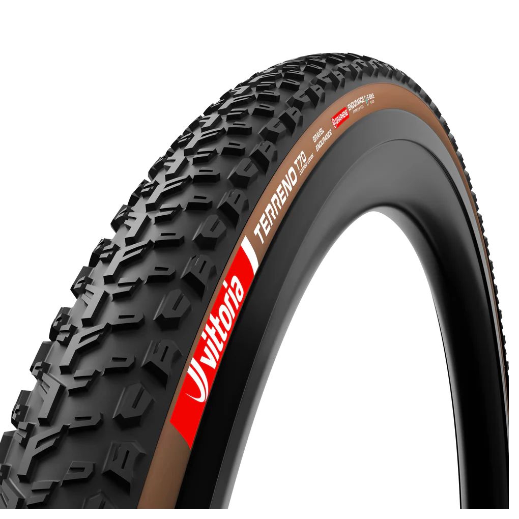 Cubierta Gravel Vittoria Terreno T70 Coarse losse 700x45 TLR Hookless Gravel Marrn